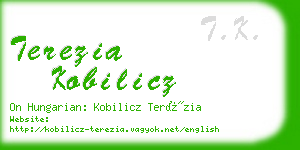 terezia kobilicz business card